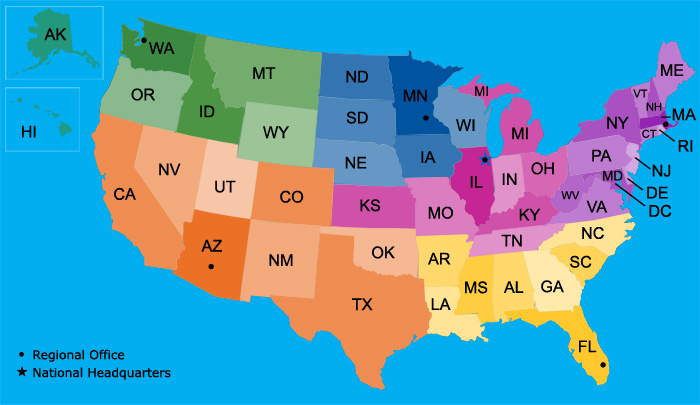 NPH USA Regions