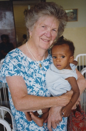 Sister Virginia McMonagle in Haiti