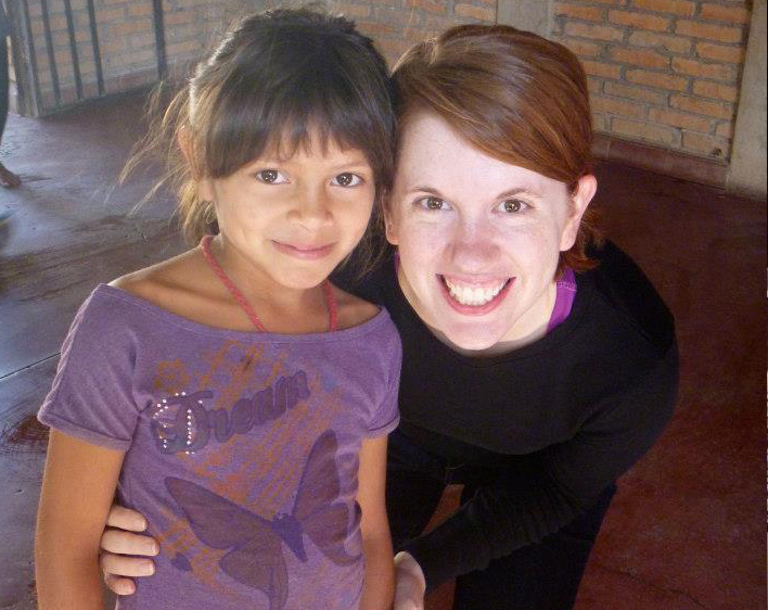 Allison Ahern with Goddaughter Martha in Honduras