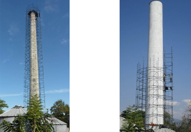 Industrial chimney in Miacatlán